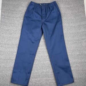Vintage Towncraft Work Trousers Mens Large Blue Elastic Adjustable Business NWT